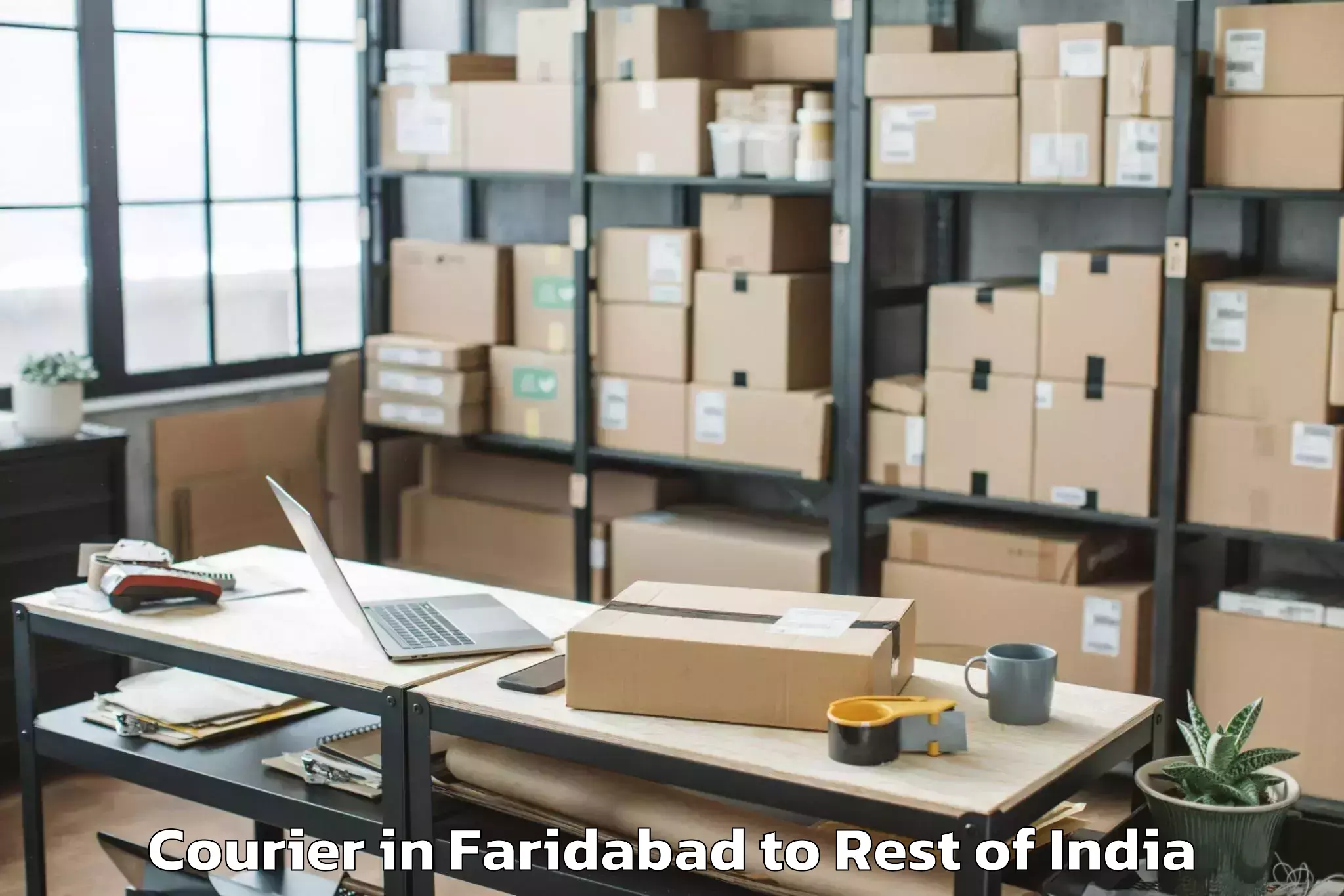 Quality Faridabad to Thathri Courier